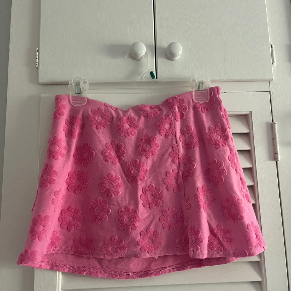 American Eagle Outfitters Pink Skater Mini Skirt